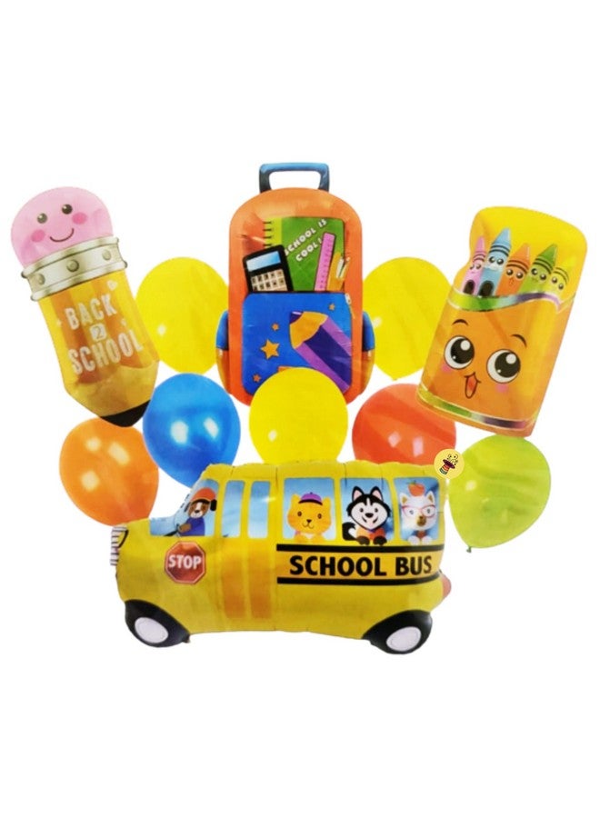 Atpata Funky Back to School Foil Balloons Decoration & Photo Props