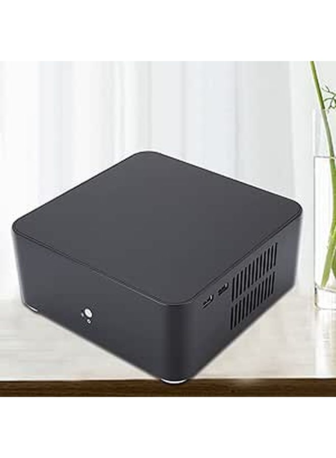 حالة كمبيوتر Mini ITX من سبائك الألومنيوم HTPC Case L80 USB 2.0 - Image 1