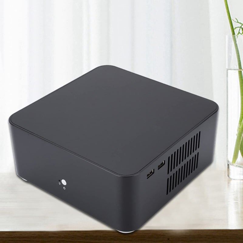 حالة كمبيوتر Mini ITX من سبائك الألومنيوم HTPC Case L80 USB 2.0 - Image 2