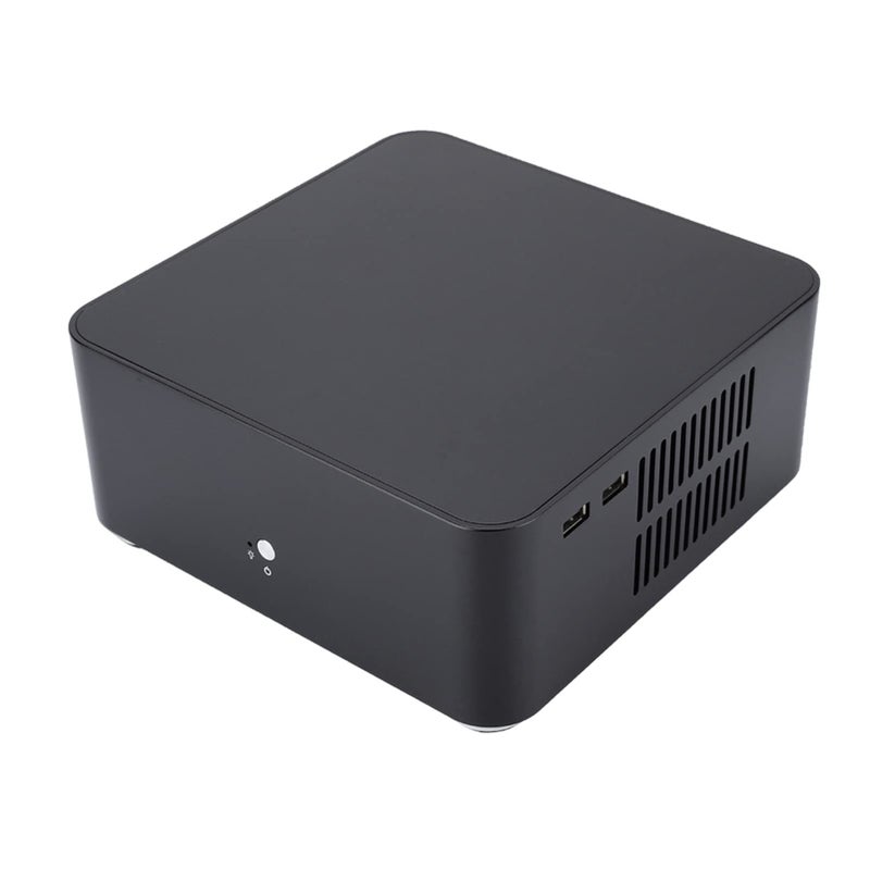 حالة كمبيوتر Mini ITX من سبائك الألومنيوم HTPC Case L80 USB 2.0 - Image 5
