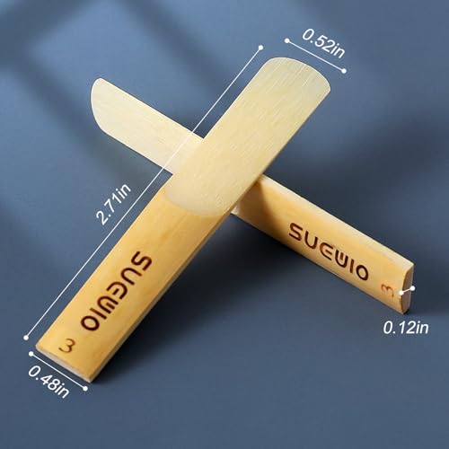 SUEWIO Bb Clarinet Traditional Reeds, Strength 3.0, Box of 10 - Image 2