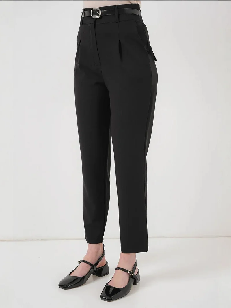 بيغ دارت بنطلون  بقصة مستقيمة وخصر عادي مع سحاب إغلاق