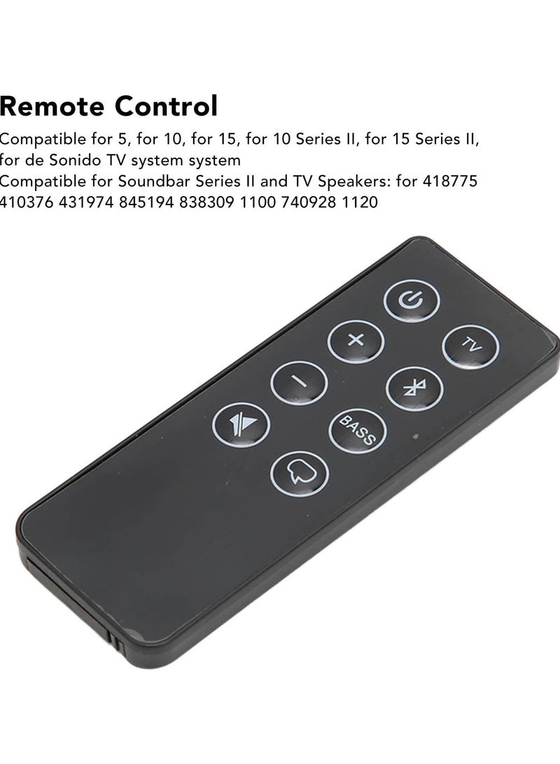GGOOT New Remote Control for Bose 5 10 15 Series II TV Sound System, Remote Control for Soundbar Series II and TV Speakers for 418775 410376 431974 845194 838309 1100 740928 1120 - Image 5