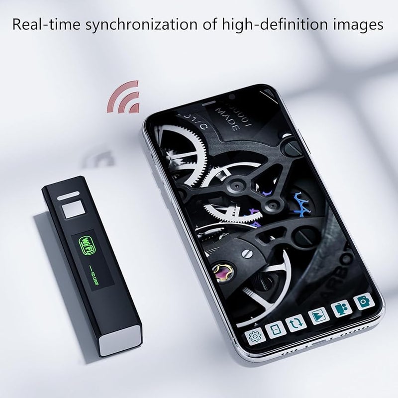 منظار الكاميرا مع 8 مصابيح LED منظار فحص ملون للهاتف المحمول والكمبيوتر الشخصي - Image 4