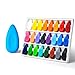 Four Candies Crayons for Kids 24 Colors Non Toxic Washable Crayons for Toddlers 13 Unbreakable EasyGrip WaterDrop Shape for Little Hands Art Supplies for Kids Toddlers Coloring Gift - Image 3