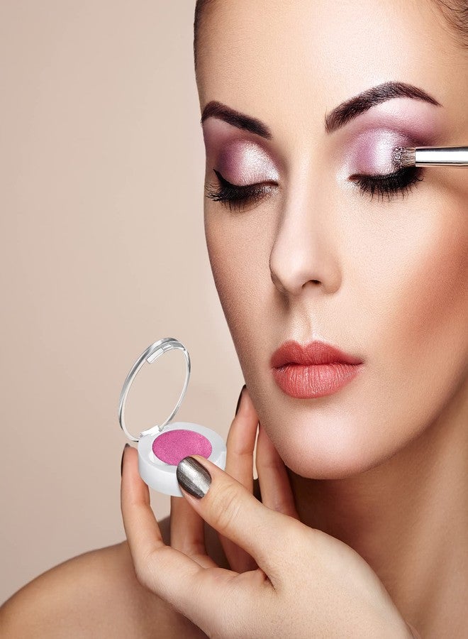 FRCOLOR 4 قطع علب ظلال عيون مغناطيسية فارغة صغيرة دائرية لوحة مكياج لون واحد DIY قابلة لإعادة التعبئة حاوية ظلال عيون علبة أحمر شفاه لأحمر الخدود مسحوق - Image 3