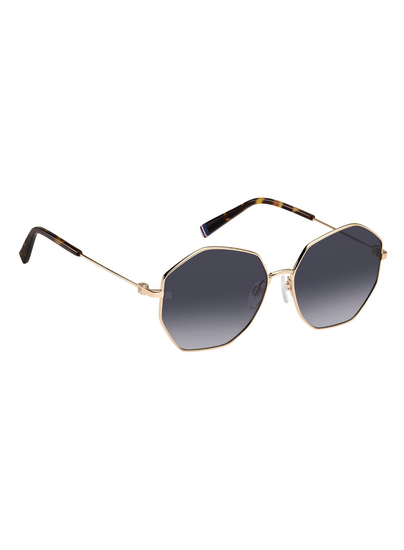TOMMY HILFIGER Women's UV Protection Butterfly Shape Metal Sunglasses TH 2094/S GREY 52 - Lens Size: 52 Mm - Rose Gold - Image 2