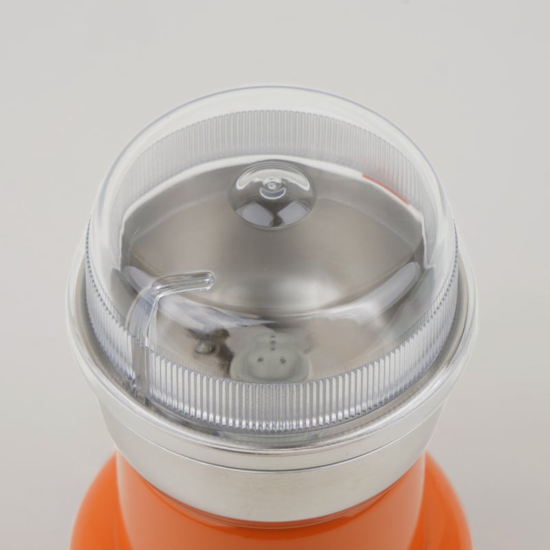 ألبرتو مطحنة قهوة ستانلس ستيل كهربائية 50 جرام، 200 واط، برتقالي - Image 4