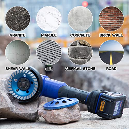 SALI Diamond Concrete Grinding Wheel 4 1/2 inch for Polishing and Cleaning Stone Concrete Surface, Cement, Marble, Rock, Granite, and Thinset Removing, Angle Grinder Segment Wheels Cup 115 * 22.2MM - Image 4