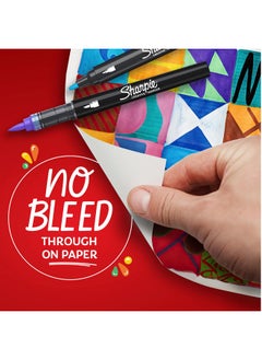 Sharpie Sharpie Acrylic Creative Markers, Bullet Tip, Vibrant Assorted Colors, Non-Bleeding Water-Based Ink, Stocking Stuffers, Pack of 12  - Image 4