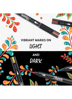 Sharpie Sharpie Acrylic Creative Markers, Bullet Tip, Vibrant Assorted Colors, Non-Bleeding Water-Based Ink, Stocking Stuffers, Pack of 12  - Image 5