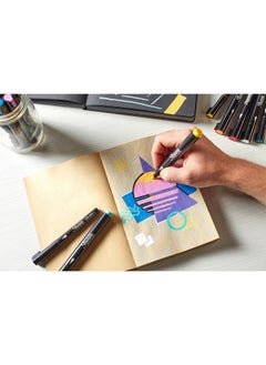 Sharpie Sharpie Acrylic Creative Markers, Bullet Tip, Vibrant Assorted Colors, Non-Bleeding Water-Based Ink, Stocking Stuffers, Pack of 12  - Image 2