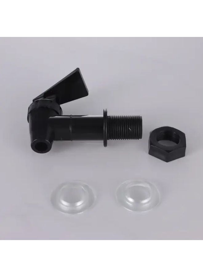 White Replacement Faucet For Water Dispenser With Two Washers And Nut - Image 3