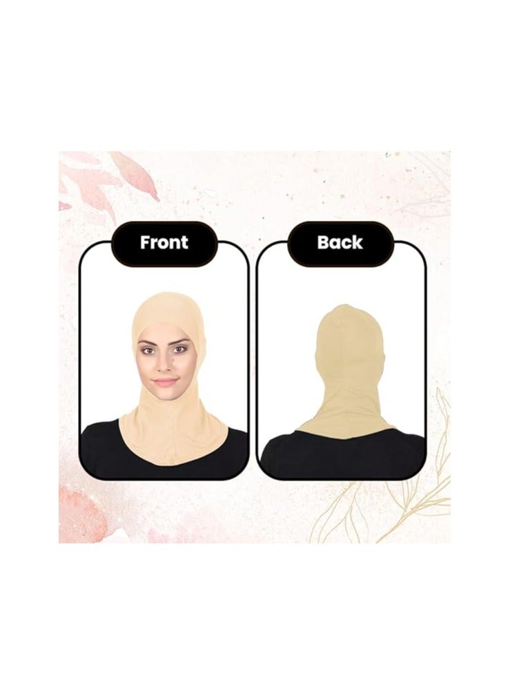 NENOUSH Instant Sports Hijab for Women, Elegant Stretchable Hijab for Women, Ready To Wear Hijab Muslim Instant Turbans, Soft Jersey Scarf, Islamic Clothes, Long Hijabs - Image 4