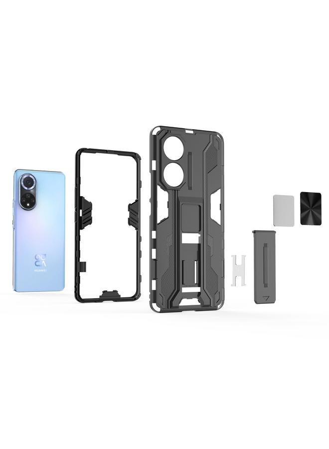 Zaboon Case For Huawei nova 9 Supersonic PC + TPU Shock-proof Protective Case with Holder - Image 3
