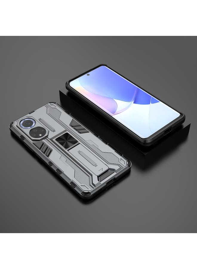 Zaboon Case For Huawei nova 9 Supersonic PC + TPU Shock-proof Protective Case with Holder - Image 2