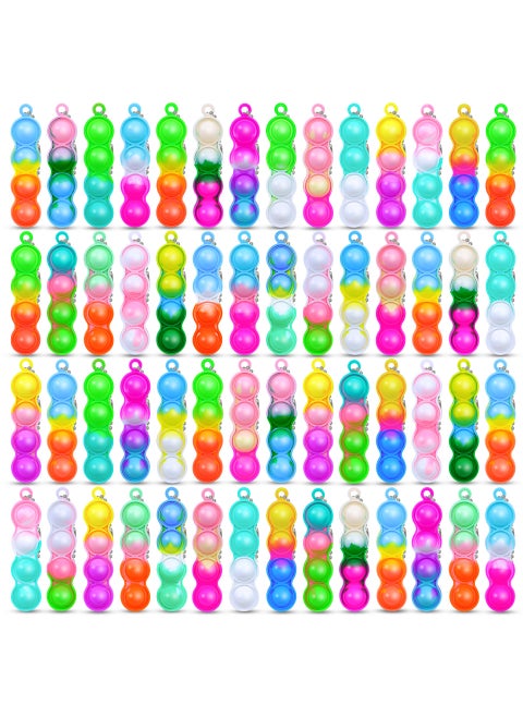 Mini Keychain Fidget Bubble Toy for Stress Relief Gourd long keychain