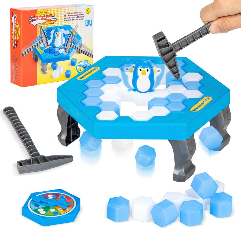 SS Save Penguin On Ice Game Penguin Trap Break ice Activate Family Party Ice Breaking Kids Puzzle Table Knock Block - Image 3