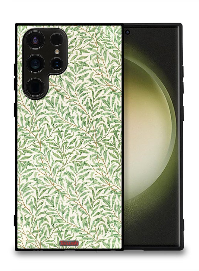 Tolwak Samsung Galaxy S23 Ultra 5G Protective Case Cover Willow Bough Famous Pattern - Image 2