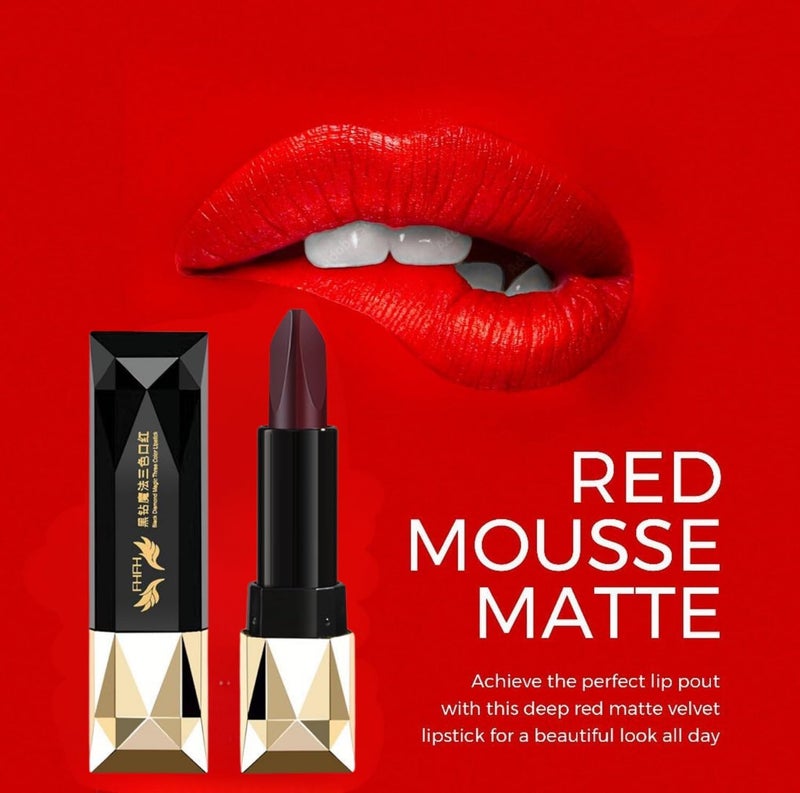 DOKMOE TriAngle 3 in 1 Lipstick 3 Different Magic Color Changing Lipstick 3 Unique Shades Lipstick for Women with Quick Apply Long Lasting Non Transfer Water and Smudge Proof Lipstick Lip Color - Image 2