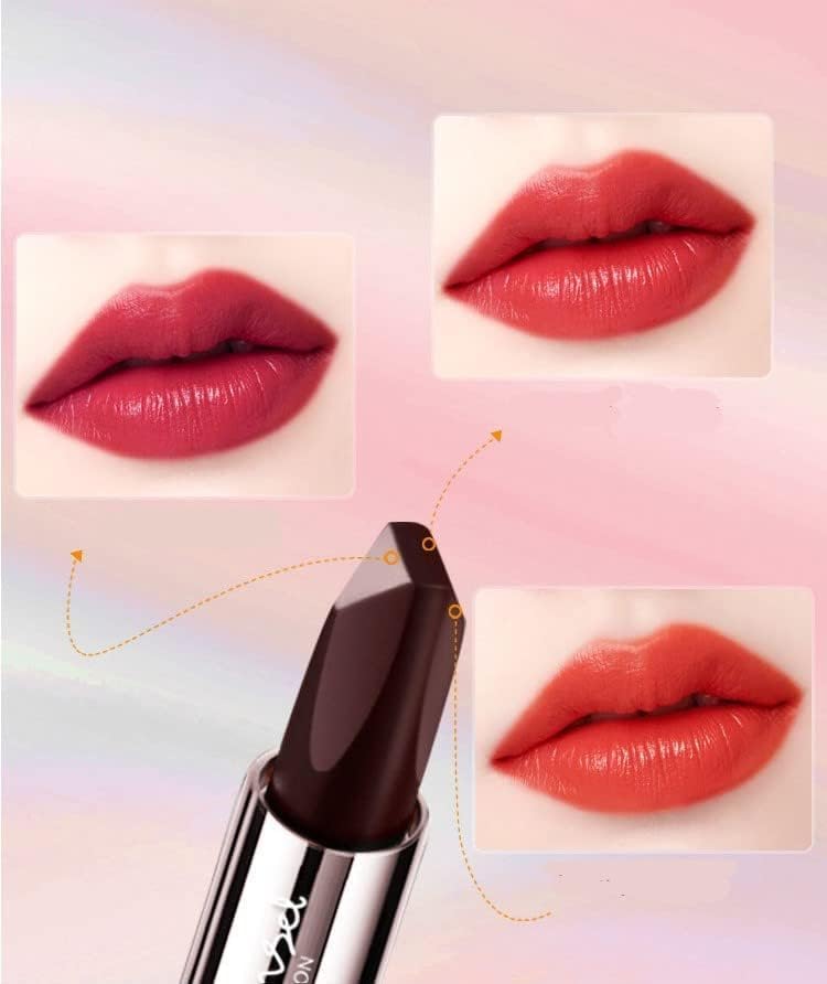 DOKMOE TriAngle 3 in 1 Lipstick 3 Different Magic Color Changing Lipstick 3 Unique Shades Lipstick for Women with Quick Apply Long Lasting Non Transfer Water and Smudge Proof Lipstick Lip Color - Image 4