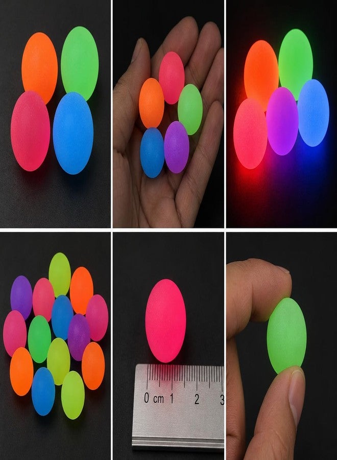 VTL Radium Bouncy Balls for Kids | Glow in The Dark High Bounce Rubber Balls | Neon Multicolor Small Bouncing Balls for Indoor & Outdoor Play | Return Gift Toys | Pack of 5 - Image 4