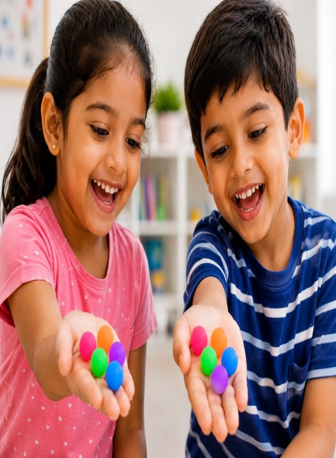 VTL Radium Bouncy Balls for Kids | Glow in The Dark High Bounce Rubber Balls | Neon Multicolor Small Bouncing Balls for Indoor & Outdoor Play | Return Gift Toys | Pack of 5 - Image 5