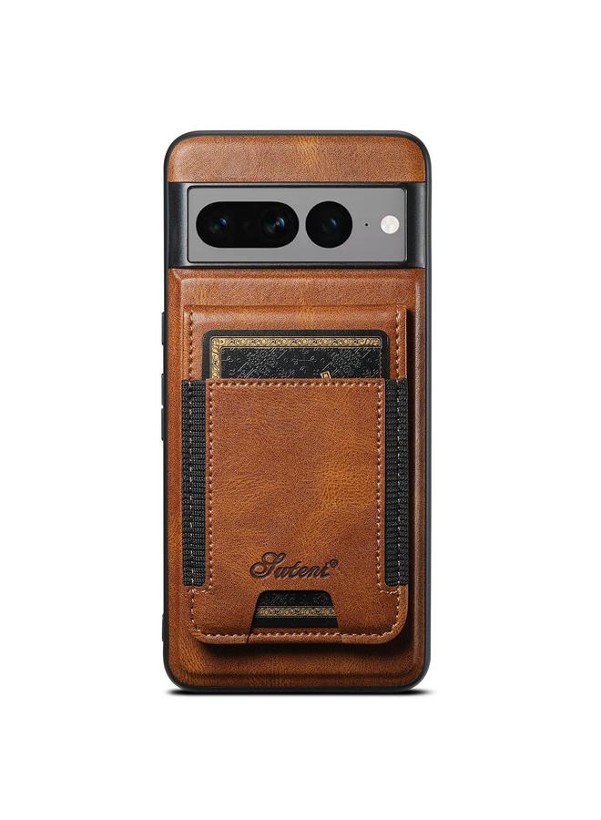 Suteni Case For Google Pixel 7 Pro H17 Oil Eax Leather Detachable Wallet Phone Case - Image 1