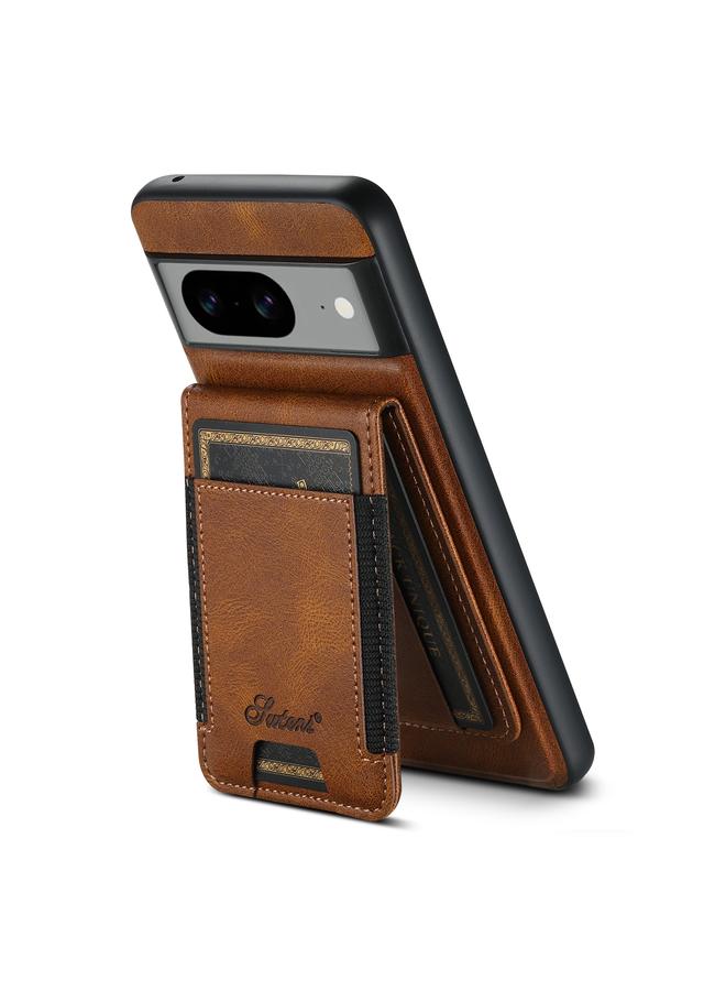 Suteni Case For Google Pixel 7 Pro H17 Oil Eax Leather Detachable Wallet Phone Case - Image 3