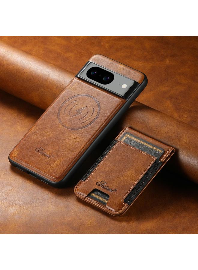 Suteni Case For Google Pixel 7 Pro H17 Oil Eax Leather Detachable Wallet Phone Case - Image 2