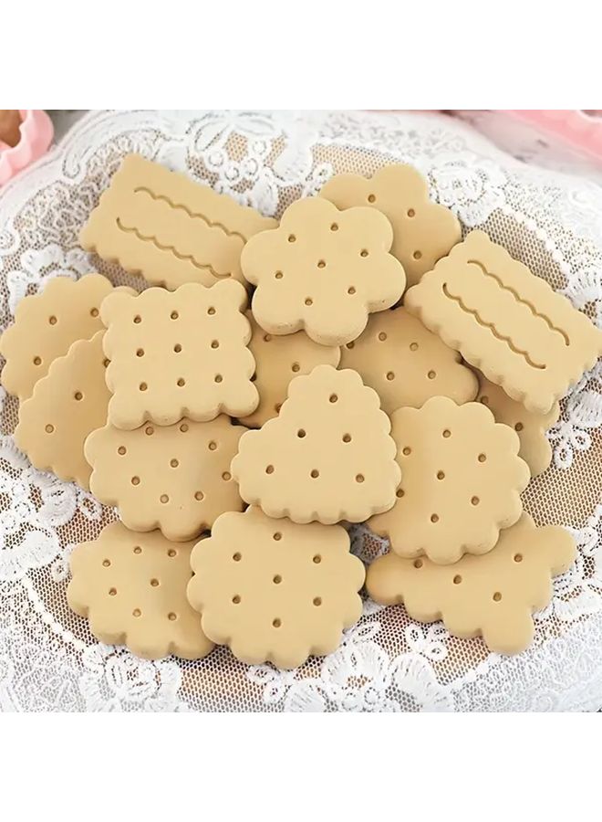 Vintage Set Of 8 Wave Dot Cookie Cutters Lace And Polka Dot Baking Tools Fondant Cutting - Image 5