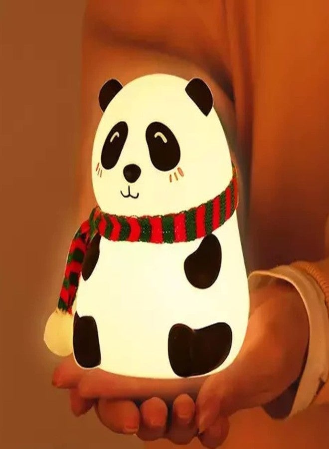 Kresal Cute Panda Night Light, Cute Night Light Gift for Kids, Cute Animal Lamps USB Rechargeable 7-Color Changing Lamp, Kawaii Room Decor Cute Gifts Stuff for Boys Girls Baby Children - Image 1