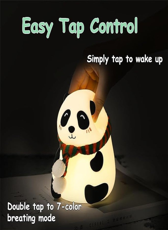 Kresal Cute Panda Night Light, Cute Night Light Gift for Kids, Cute Animal Lamps USB Rechargeable 7-Color Changing Lamp, Kawaii Room Decor Cute Gifts Stuff for Boys Girls Baby Children - Image 3