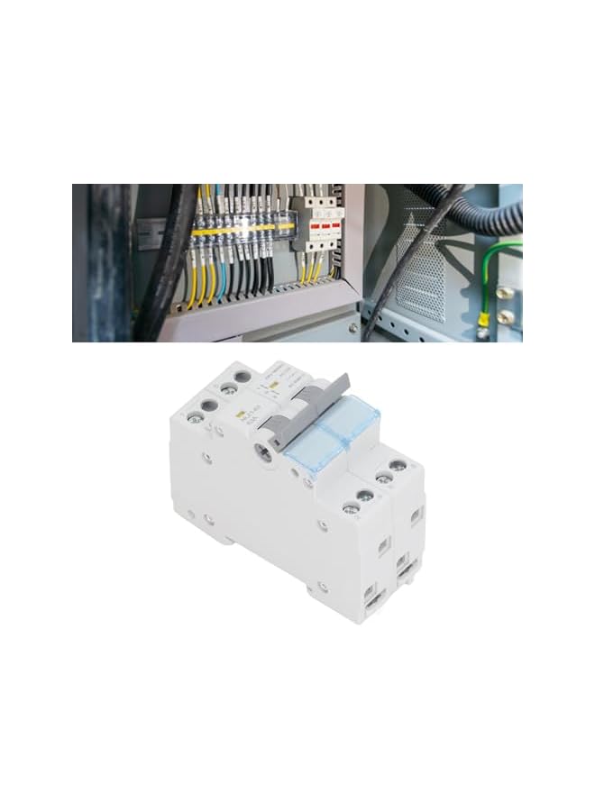 PROMASS promass 230VAC 63A Dual Power Manual Transfer Switch, Side Interlock, Overload and Short Circuit, Silver Contacts, Automatic Transfer Switch for RV, Home, Generator  - Image 5