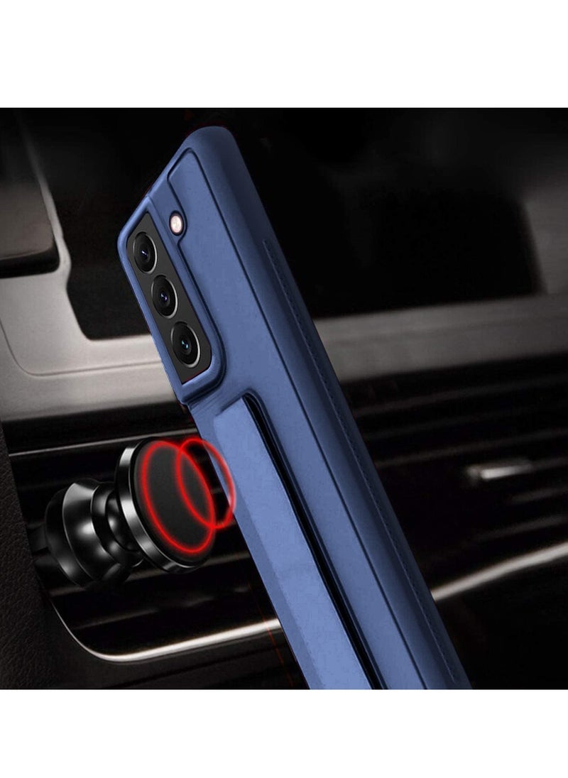 Generic Samsung Galaxy S25 Plus Case with Kickstand & Magnetic Car Holder Vertical Horizontal Premium Silicone Hand Strap & Multi Holder Grip for Phone  - Image 4