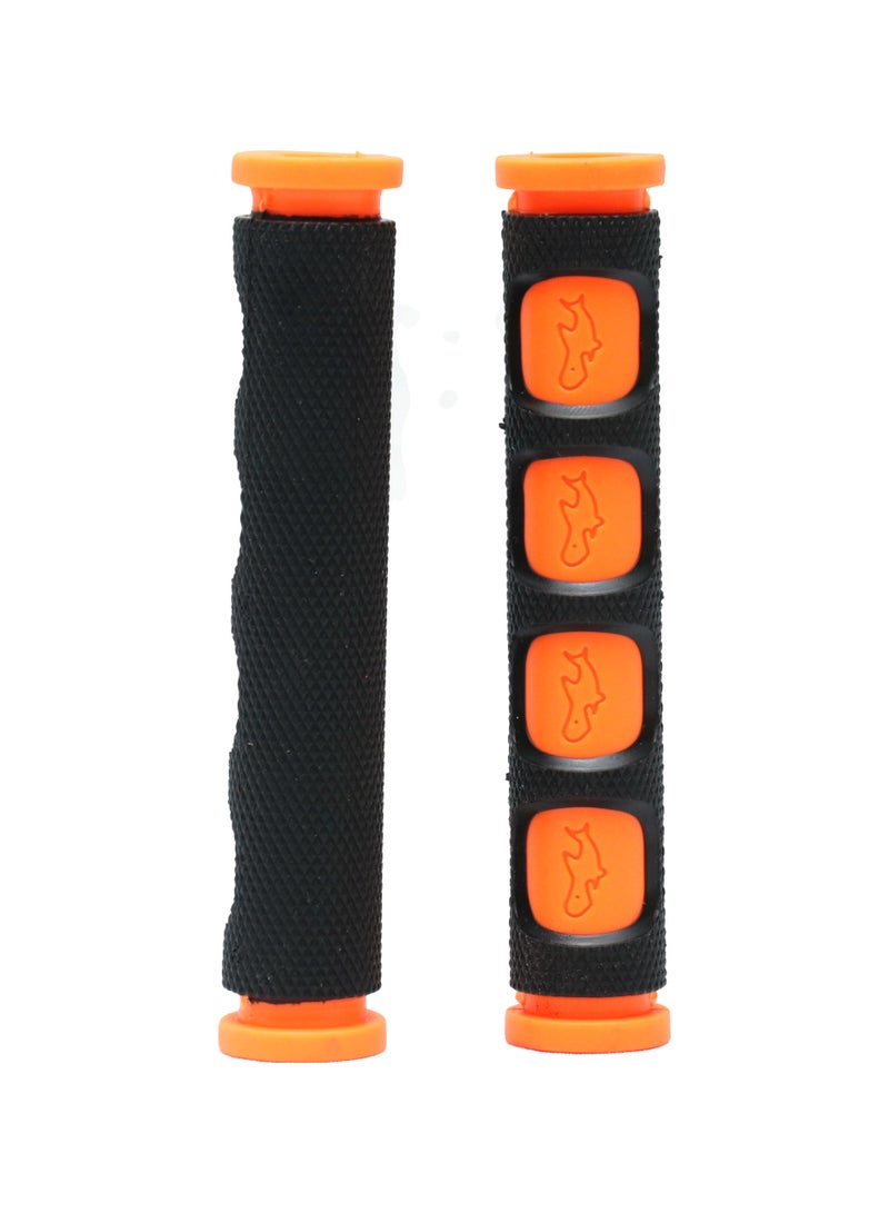 زوج من أغطية مقبض فرامل الدراجة النارية المطاطية الصديقة للبيئة باللون البرتقالي - Image 3