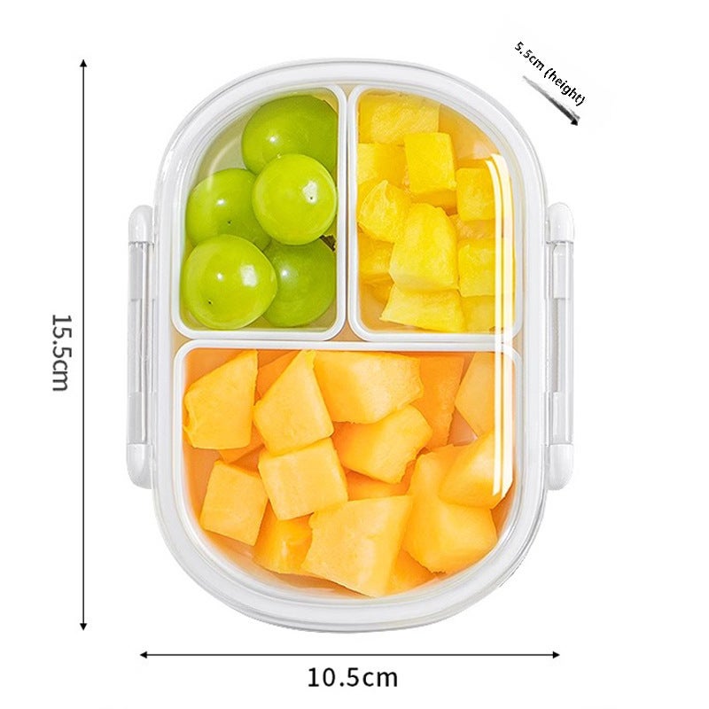 Children's Fruit Box Primary School Students' Special Lunch Box Portable Lunch Box Food Grade Fresh-keeping Box(Medium 580ml) - Image 1