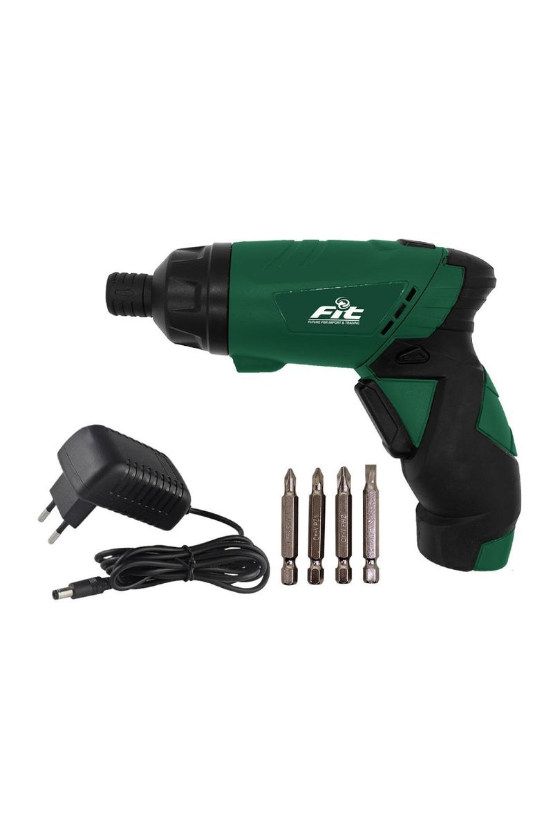 FIT Rechargeable Screwdriver 3.6V + Lithium Battery & 4 Bits – C12 SD 94 (35899400)