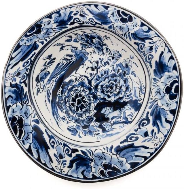 SELETTI Classics on Acid Soup Plate Flower Bird - Image 1