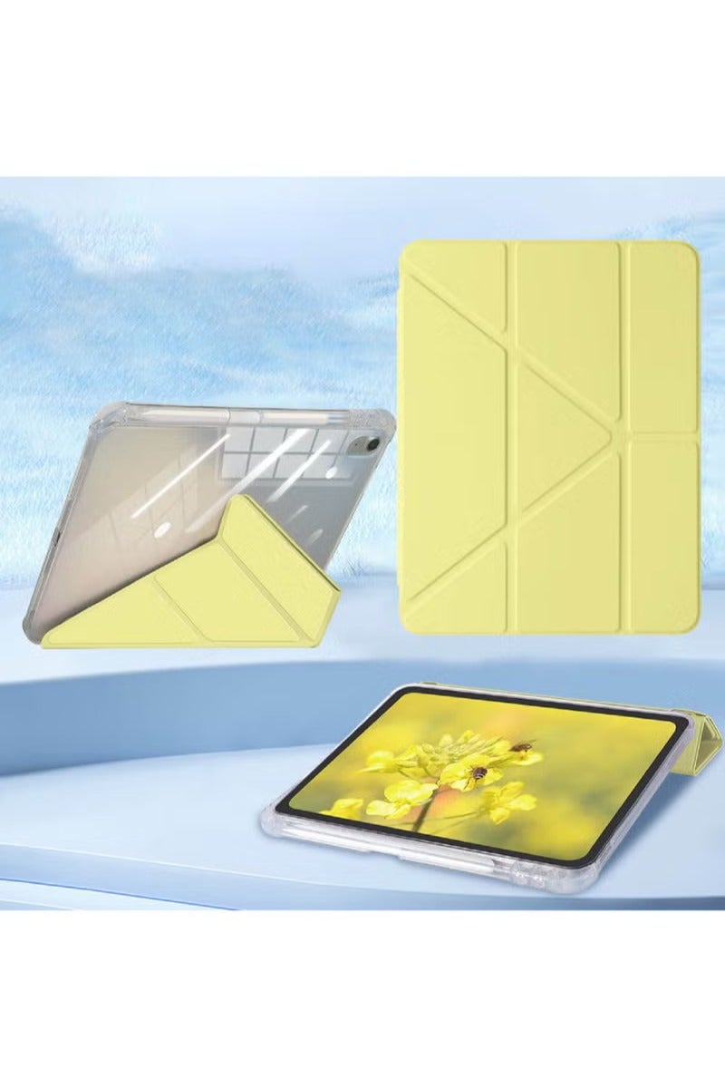 Rock Pow Case for iPad Air 11 inch M3 2025/Case for iPad Air 11 inch M2 2024 and iPad Air5 10.9 inch 2022/Air4 10.9 inch 2020 Gen with Pencil Holder Clear Transparent Slim Stand Auto Wake/Sleep,Cover for air 5th/air 4th 10.9inch 2022/2020,air 6th/air 7th 11inch 2025/2024 - Image 3