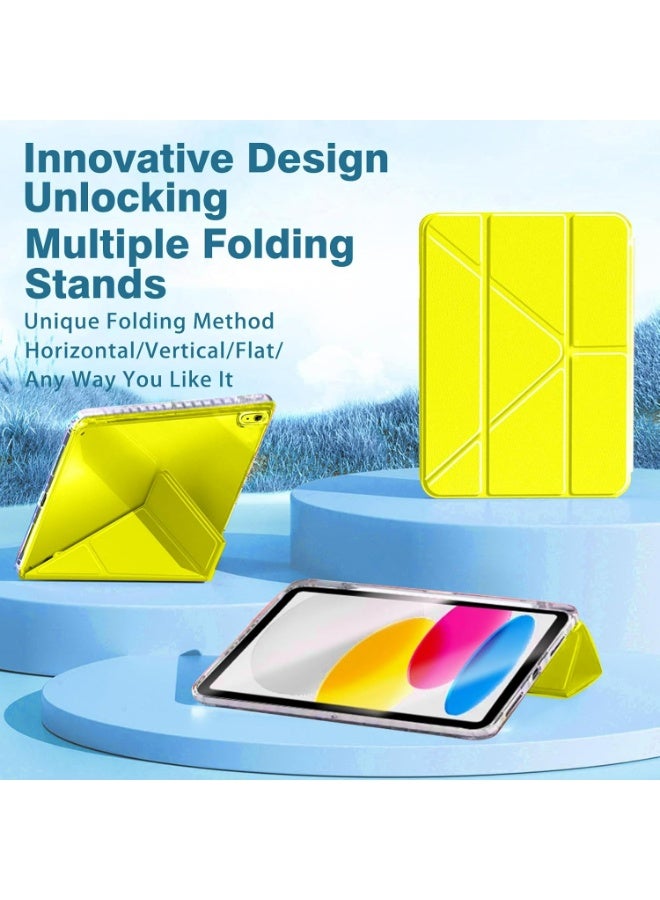 Rock Pow Case for iPad Air 11 inch M3 2025/Case for iPad Air 11 inch M2 2024 and iPad Air5 10.9 inch 2022/Air4 10.9 inch 2020 Gen with Pencil Holder Clear Transparent Slim Stand Auto Wake/Sleep,Cover for air 5th/air 4th 10.9inch 2022/2020,air 6th/air 7th 11inch 2025/2024 - Image 5