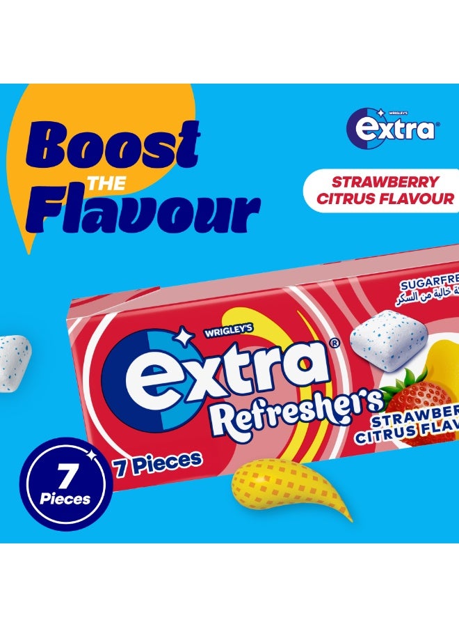 Extra علكة منعشة بنكهة الفراولة والحمضيات خالية من السكر - Image 2