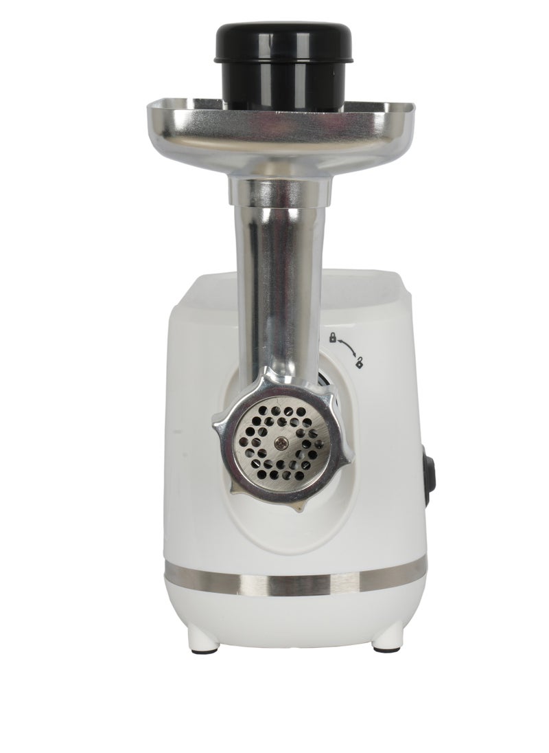 AFRA - AFRA Meat Grinder, 1200w, 3 Cutting Discs, Aluminum Construction, Stainless Steel Cross Knife, food storage pusher, kibbeh & sausage attachment AF-1200MGWT, 2 Year Warranty - Image 1