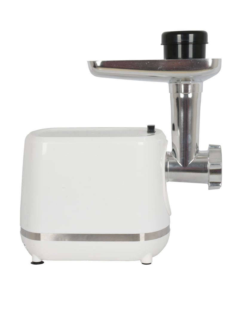 AFRA - AFRA Meat Grinder, 1200w, 3 Cutting Discs, Aluminum Construction, Stainless Steel Cross Knife, food storage pusher, kibbeh & sausage attachment AF-1200MGWT, 2 Year Warranty - Image 1
