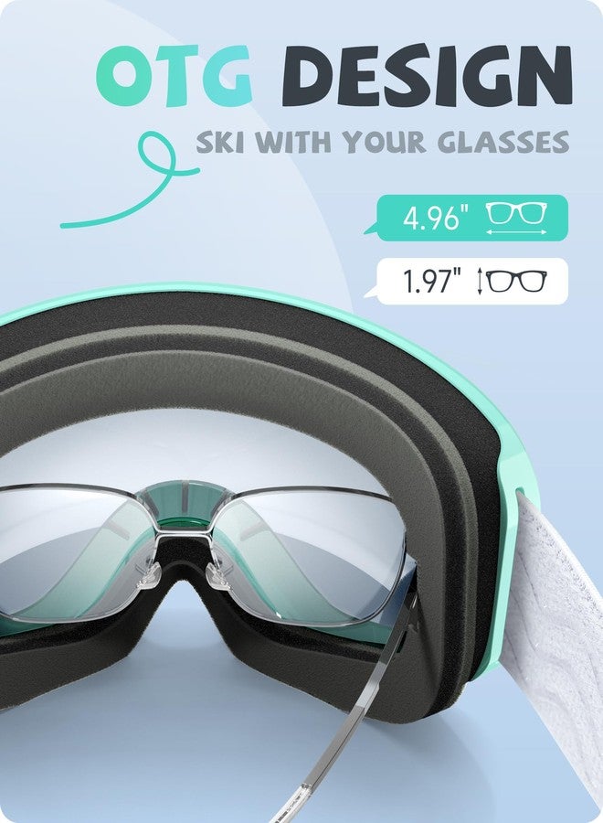 RIOROO Kids Ski Goggles, Toddler Ski Goggles Snowboard Goggles For Boys Girls Aged 3-14, 100% UV Protection OTG Ski Goggles - Image 4