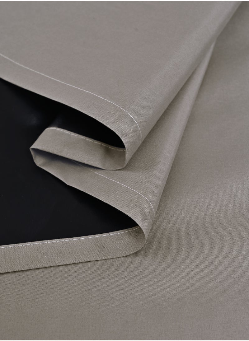 DUNISO 2 Panels Blackout Curtains for Bedroom, Thermal Insulated Room Darkening Curtains, Grommet Light Blocking Blackout Drapes for Living Room (Camel,132*241cm)  - Image 5