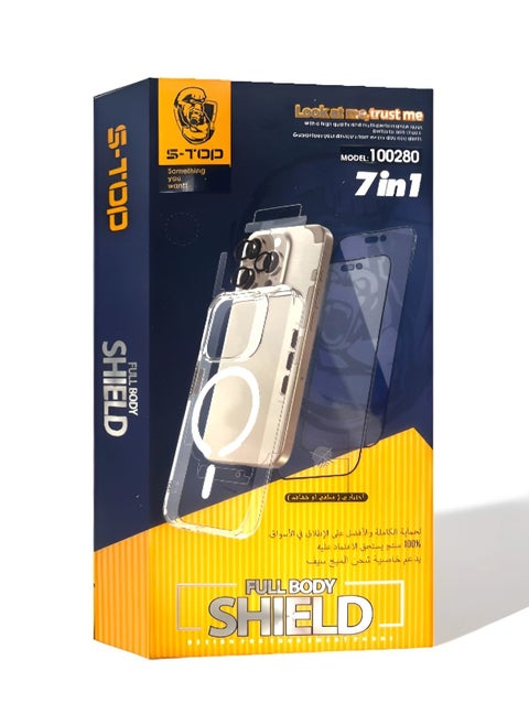 Integrated protection package for iPhone 15 Pro (7 in 1)
