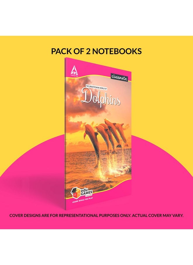 classmate Classmate Long Book - Unruled, 160 Pages, 330 mm x 210 mm - Pack Of 2  - Image 3