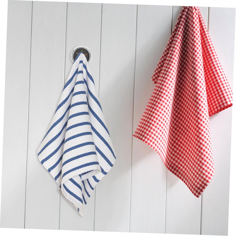 Multicolor Adhesive Wall Mounted Towel Hooks Set 6pcs Bathroom Kitchen Hand Hanger - Image 5