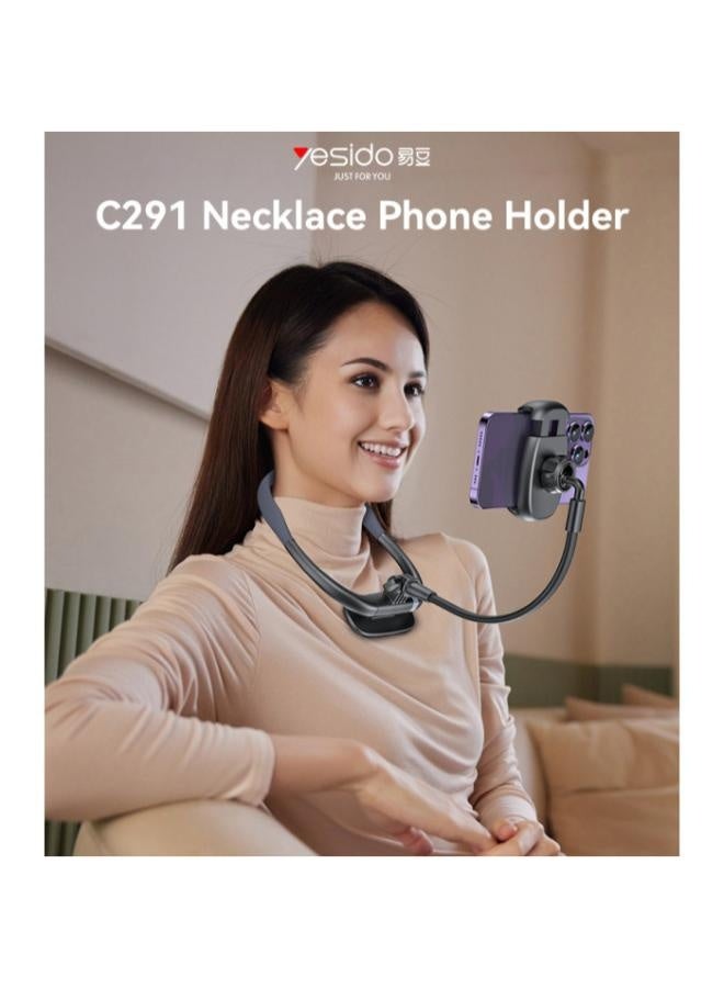 يسيدو حامل الهاتف المغناطيسي Yesido C291، قابل للتعديل أو الدوران أو الارتداء حول الرقبة - Image 2